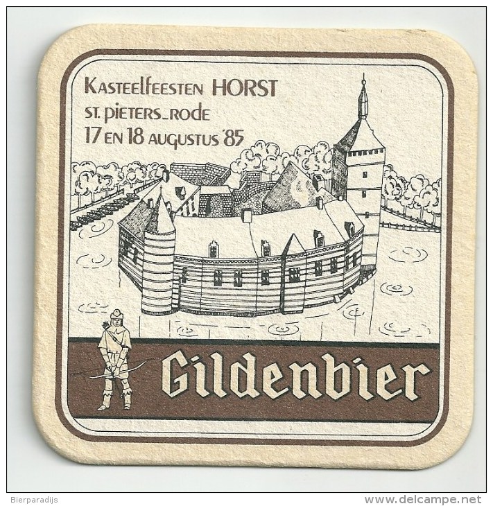 Gildenbier  -  Kasteelfeesten  Horst  1985 - Sous-bocks