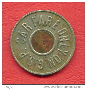 F2421 / - Garden State Parkway  Car Fare Only GSP On Back - 23 Mm - Jeton Token  Gettone  - New Jersey United States USA - Andere & Zonder Classificatie