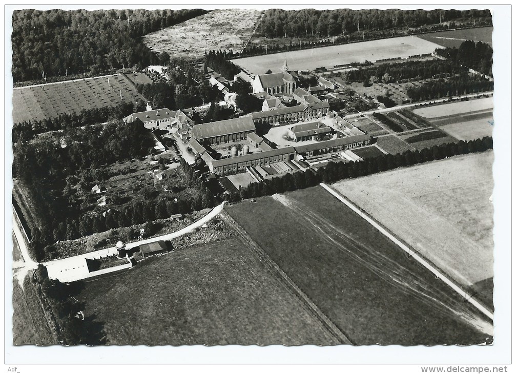 @ CPSM VUE AERIENNE DE L'ABBAYE CISTERCIENNE ND DE SCOURMONT A FORGES PAR BOURLERS, LEZ CHIMAY, HAINAUT, BELGIQUE - Autres & Non Classés