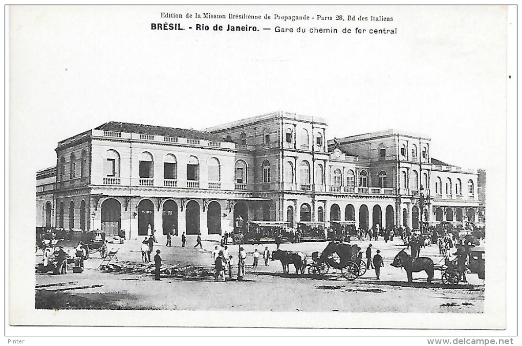 BRESIL - Rio De Janeiro - Gare Du Chemin De Fer Central - Autres & Non Classés