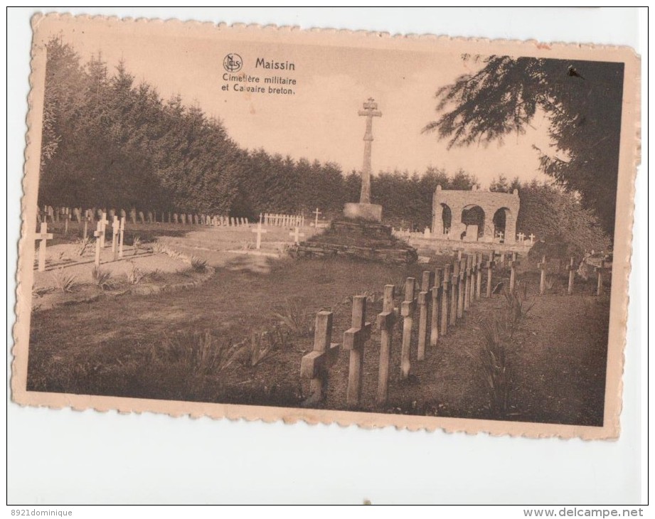 Maissin Cimetière Militaire Et Calvaire Breton  Worldwar Guerre Weltkrieg 1914-18 - Paliseul