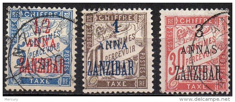 ZANZIBAR -Taxes - 3 Valeurs De 18976 Oblitérées TB - Usados