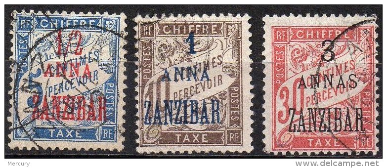 ZANZIBAR -Taxes - 3 Valeurs De 18976 Oblitérées TB - Oblitérés