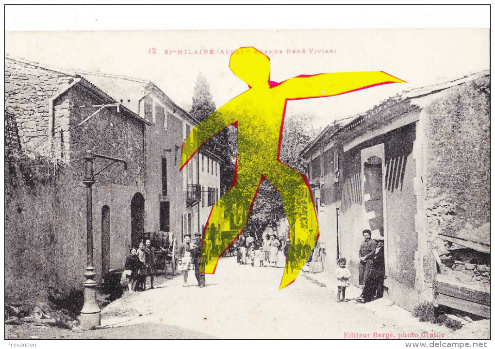 SAINT HILAIRE(AUDE) - Avenue René Viviani -  Splendide Carte Animée - Saint Hilaire