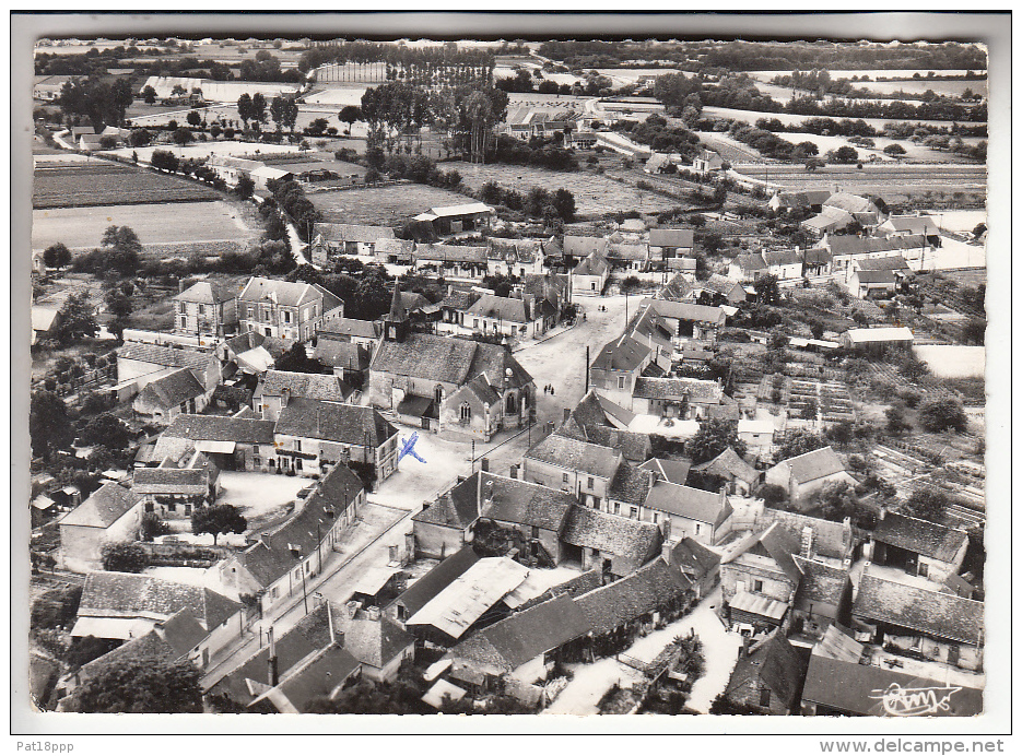 COURCELLES 37 - Vue Générale - CPSM Dentelée GF - Indre Et Loire - Autres & Non Classés