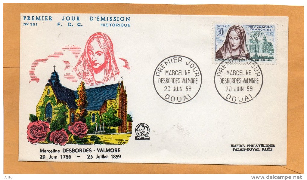 France 1959 FDC - 1950-1959