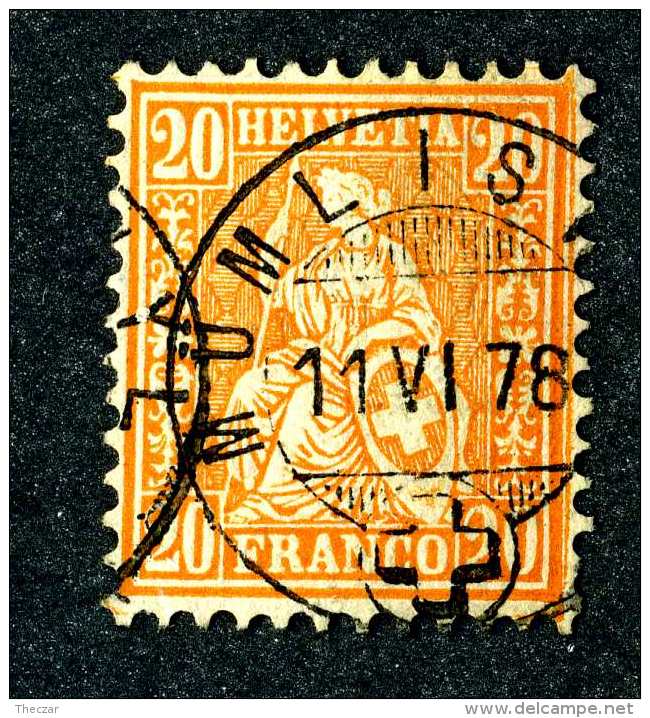 2021 Switzerland  Michel #24c  Used  Scott #45  ~Offers Always Welcome!~ - Used Stamps