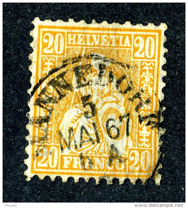 2022 Switzerland  Michel #24b  Used  Scott #45a  ~Offers Always Welcome!~ - Oblitérés