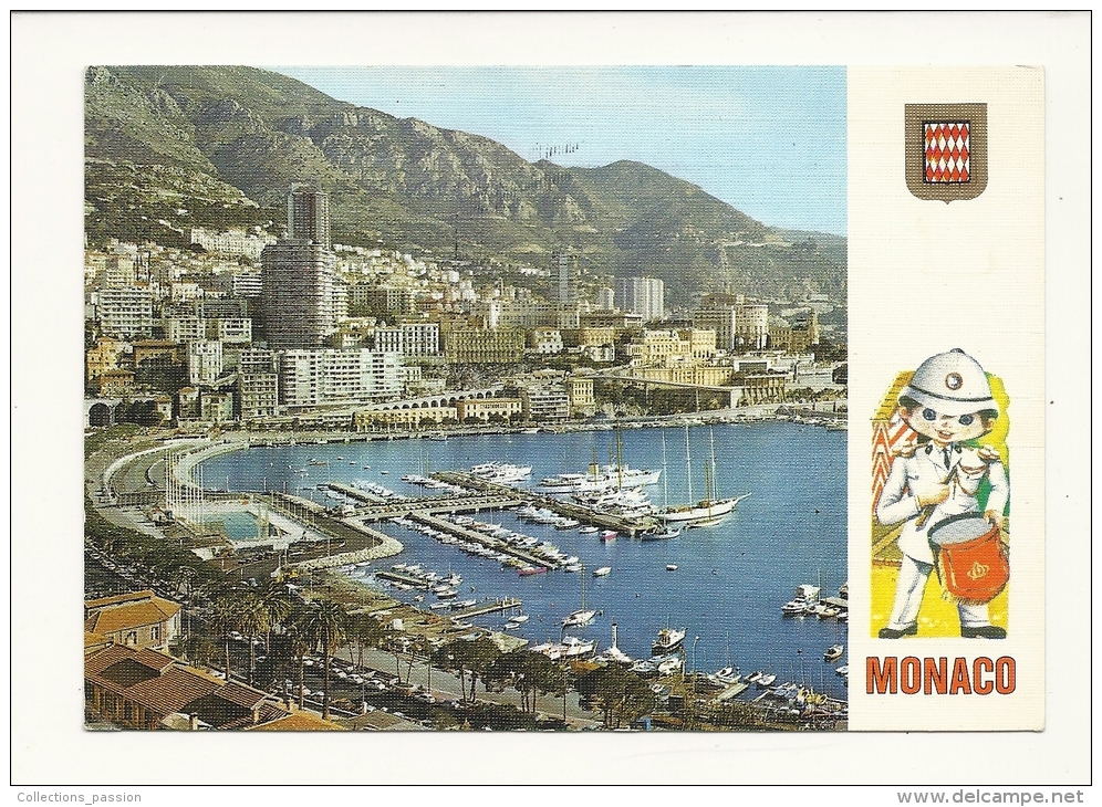 Cp, Principauté De Monaco, Le Port, La Piscine De Monte-Carlo, Voyagée 1983 - Hafen