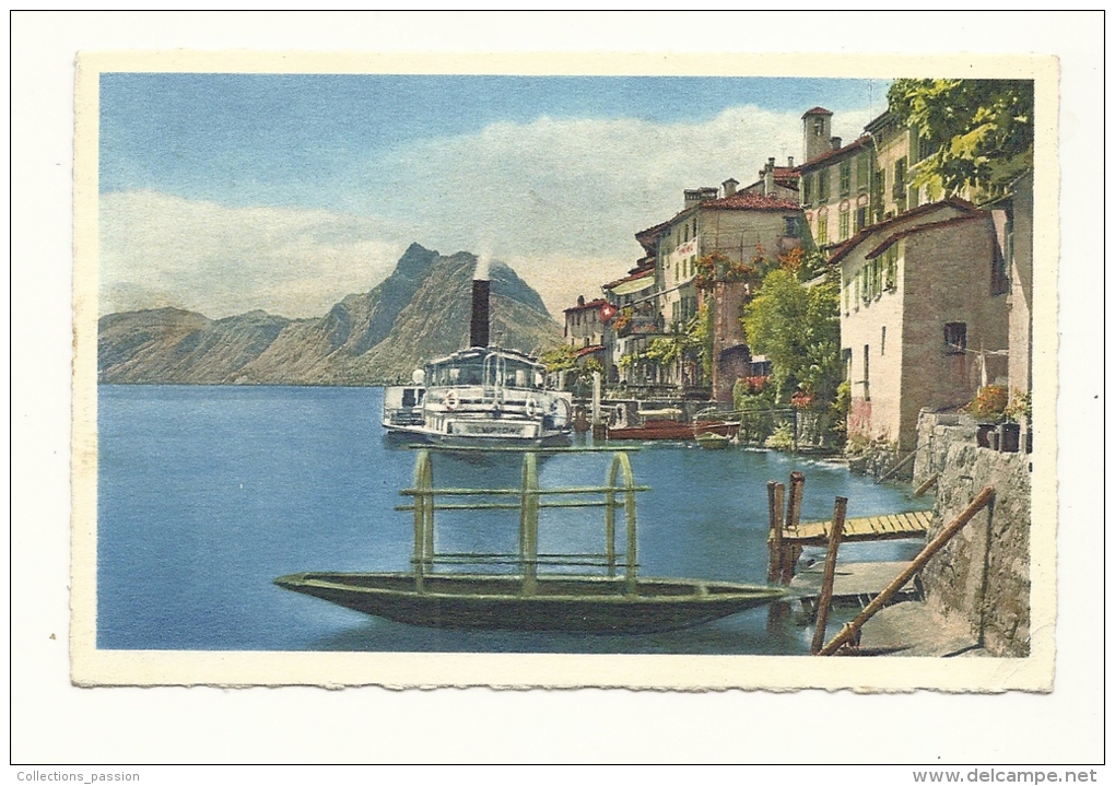 Cp, Suisse, Lago Di Lugano, Gandria, Voyagée - Gandria 