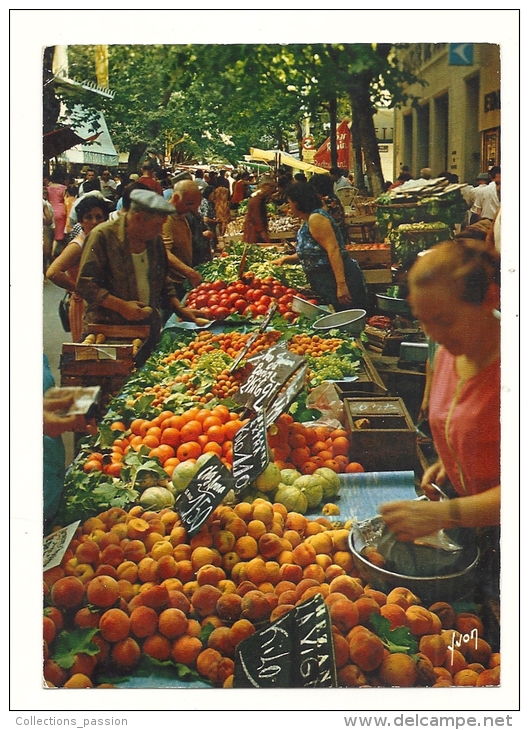 Cp, Commerce, La Côte D´Azur, Marché De Provence, écrite 1968 - Marchés