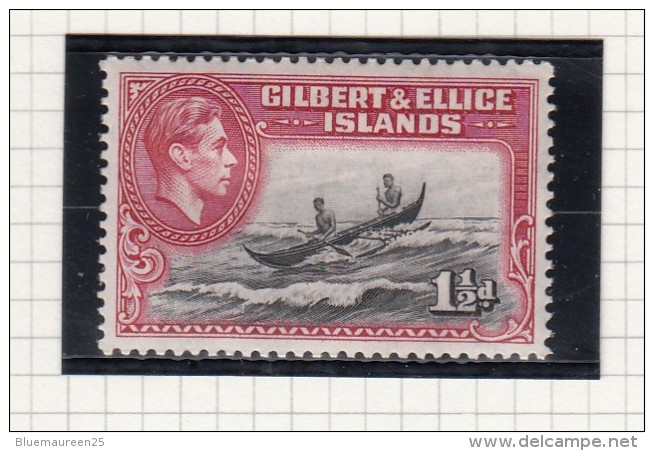 King George VI - 1939 - Gilbert & Ellice Islands (...-1979)