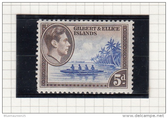 King George VI - 1939 - Îles Gilbert Et Ellice (...-1979)