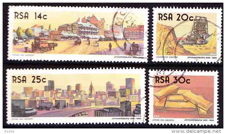 South Africa -1986 - The Golden City - Complete Set Used, Gold, Minerals, Mining - Gebraucht