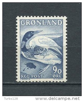 GROENLAND 1966  N° 58 **  Neuf = MNH. Superbe. Cote: 5 €  Légendes   Faune  Oiseaux Birds Fauna - Neufs