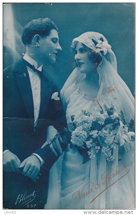 CPA "Voeux De Bonheur" - 1924 (2612) - Hochzeiten