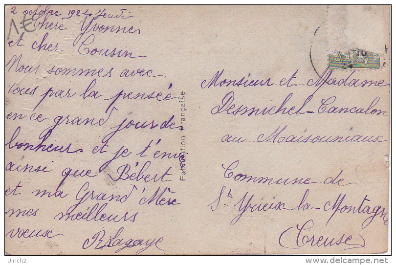 CPA "Voeux De Bonheur" - 1924 (2612) - Hochzeiten