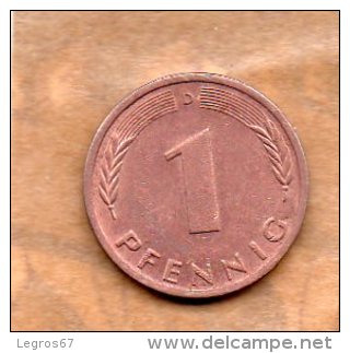 PIECE DE 1 PFENNIG 1973 D - 1 Pfennig