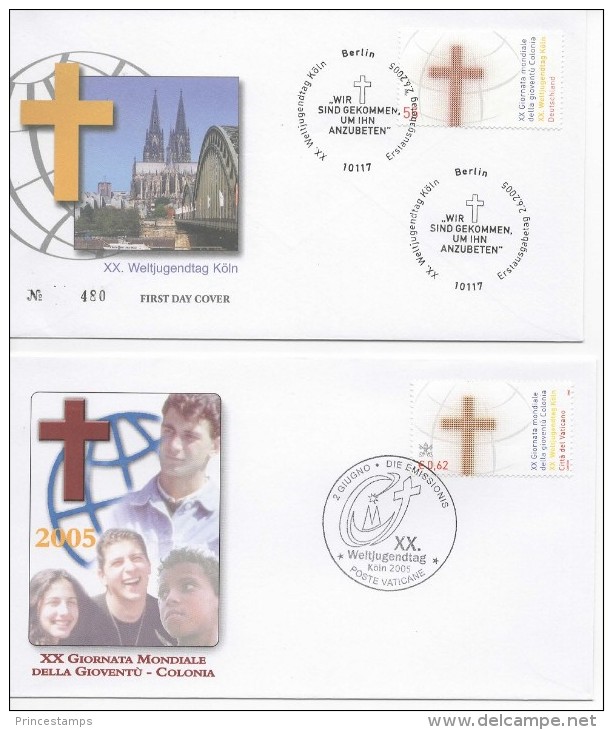 Germany & Vatican (2005) - 2 FDC -   /  Joint Issue - Gezamelijke Uitgaven