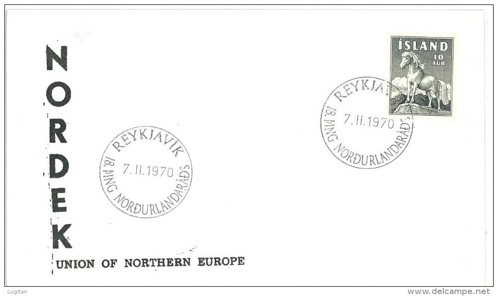 ISLANDA - MARCOFILIA - NORDEK 1970 - FDC - FDC