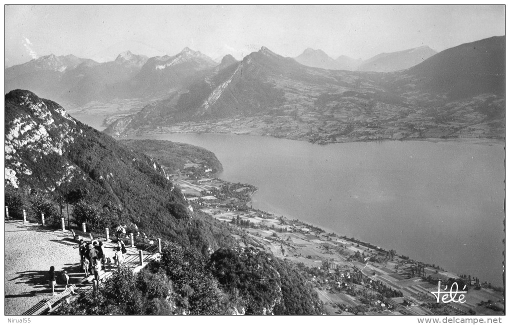 LAC D' ANNECY Montagnes Des Beauges Vues Du Téléférique De Veyrier 1952 - Annecy