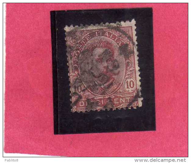 ITALY KINGDOM ITALIA REGNO 1891 - 1896 EFFIGIE RE VITTORIO EMANUELE II CENTESIMI 10 CENT. USATO USED - Mint/hinged
