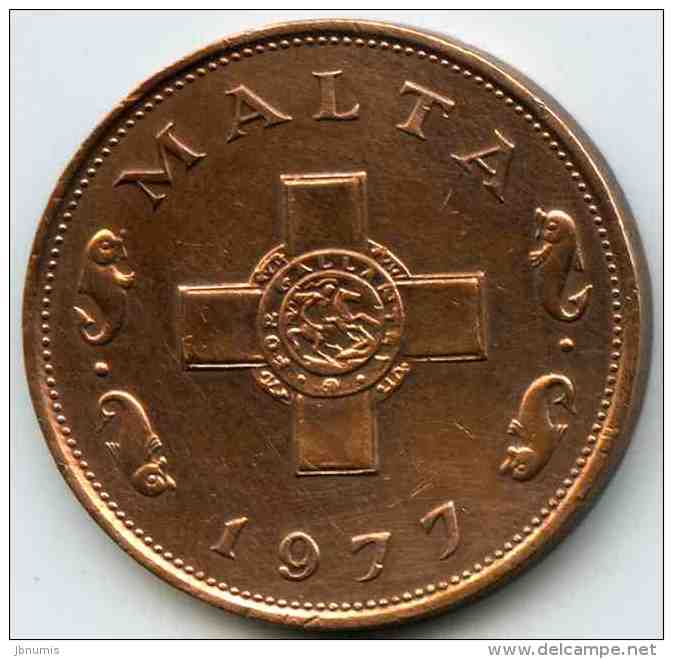 Malte Malta 1 Cent 1977 KM 8 - Malte