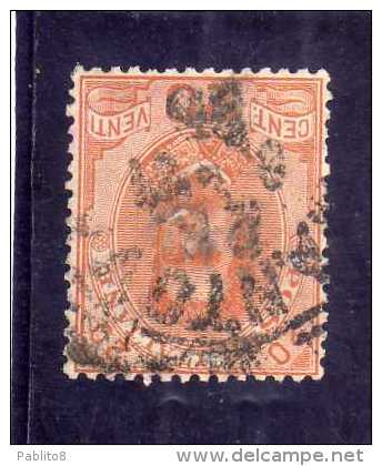 ITALY KINGDOM ITALIA REGNO 1891 - 1896 EFFIGIE RE VITTORIO EMANUELE II CENTESIMI 20 CENT. USATO USED - Mint/hinged