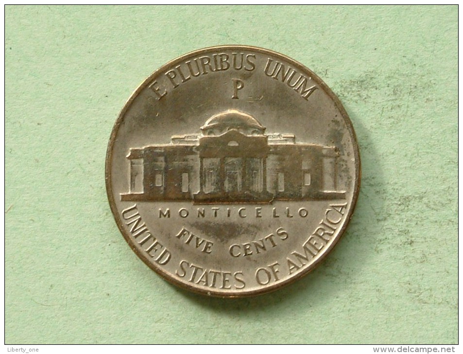 1943 P - Five Cents / KM 192a ( Uncleaned - For Grade, Please See Photo ) ! - 1938-…: Jefferson