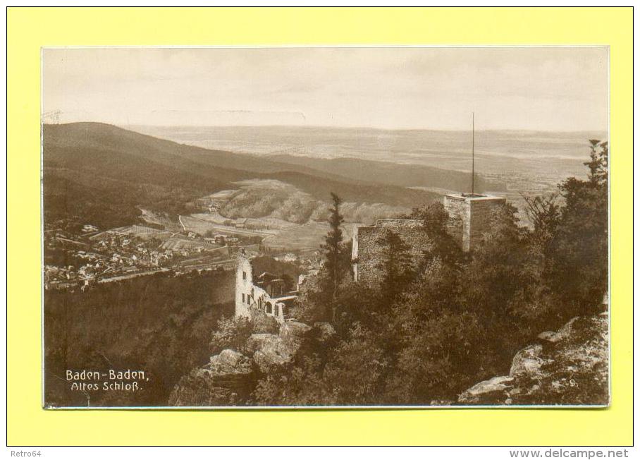 CPA  ALLEMAGNE  -  BADEN-BADEN  -  Altes Schloß  ( En 1932 ) - Baden-Baden