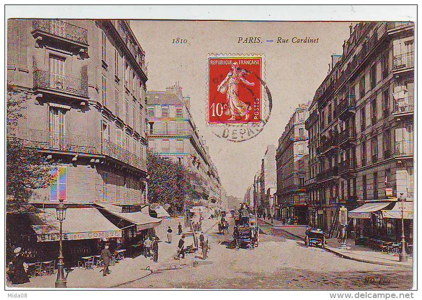 75. PARIS . RUE CARDINET. BIERE DE LA COMETE . Editions N.D . BELLE ANIMATION. - District 17