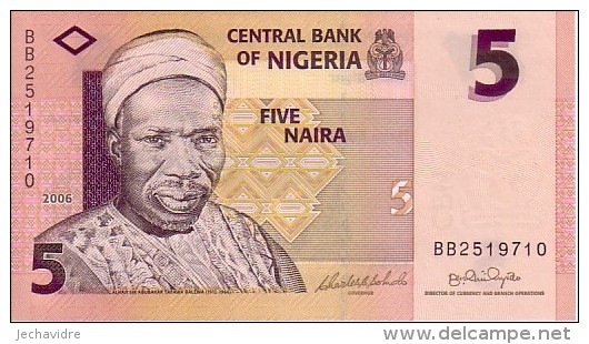 NIGERIA   5 Naira  Emission De 2006   Pick 32        ***** BILLET  NEUF ***** - Nigeria