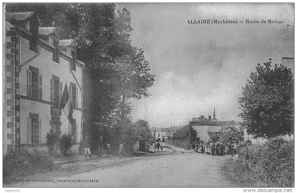 Allaire (Morbihan) Route De Redon  Bon Etat Voir Très Bon - Allaire