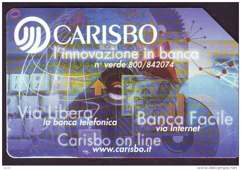 Carisbo 12/2001 Varietà "anello Rosso-viola In Alto A Sinistra"  Usata - [3] Erreurs & Variétées