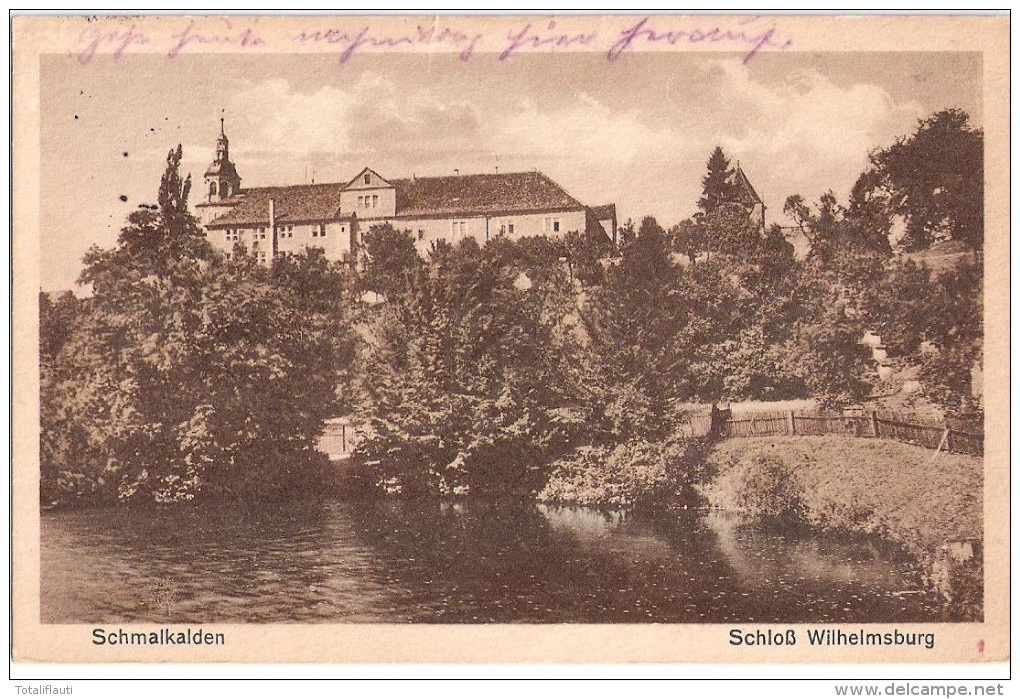 SCHMALKALDEN Thüringen Schloß Wilhelmsburg 10.7.1936 Gelaufen - Schmalkalden