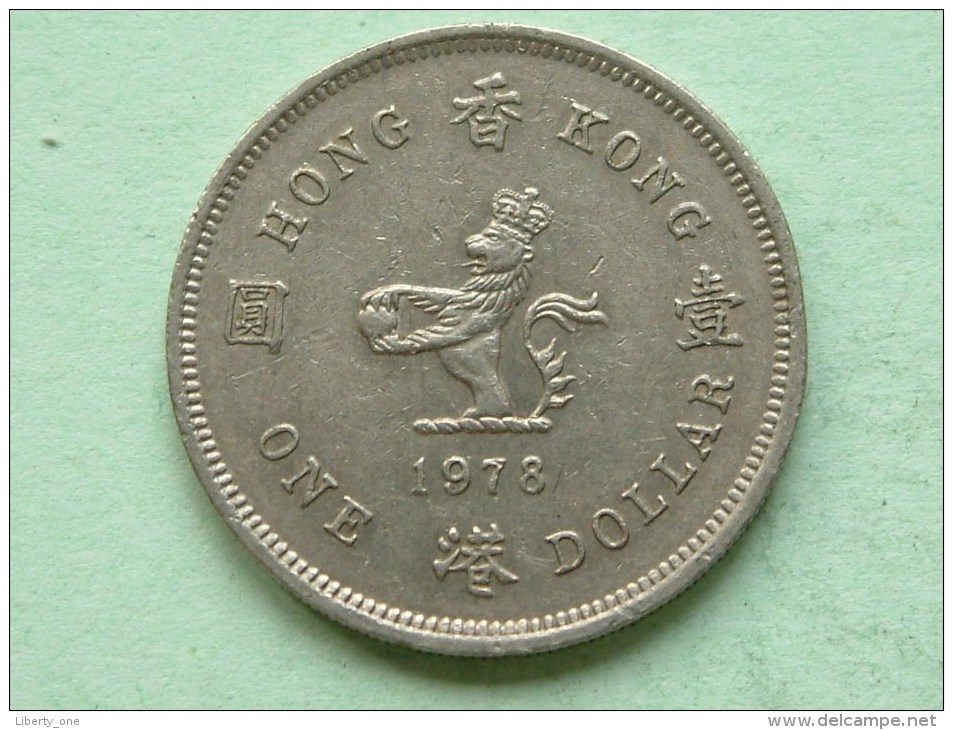 1978 - One $ / KM 43 ( Uncleaned Coin / For Grade, Please See Photo ) !! - Hong Kong