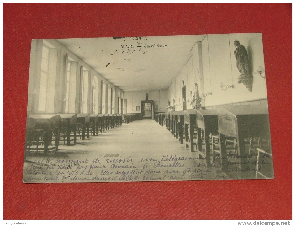 BRUXELLES - JETTE  -  Sacré-Coeur  -  Pensionnat  -  1906 - Education, Schools And Universities