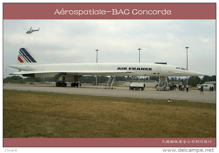 [ T10-072 ]  Supersonic Aérospatiale-BAC Concorde Aircraft Airplane  , China Pre-stamped Card, Postal Stationery - Concorde