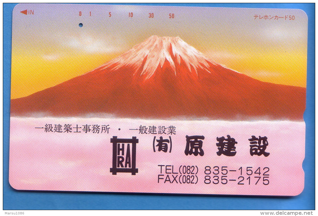 Japan Japon Télécarte Telefonkarte  Phonecard Nr. 110  - 127  Berg Vulkan - Volcans