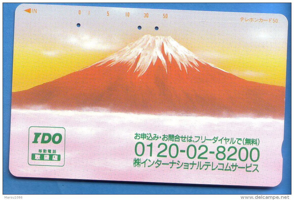 Japan Japon Télécarte Telefonkarte  Phonecard Nr. 110  - 127  Berg Vulkan - Volcanes