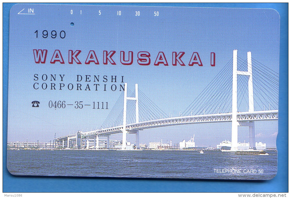 Japan Japon Télécarte Telefonkarte  Phonecard Nr. 110  - 131 Brücke - Vulkane