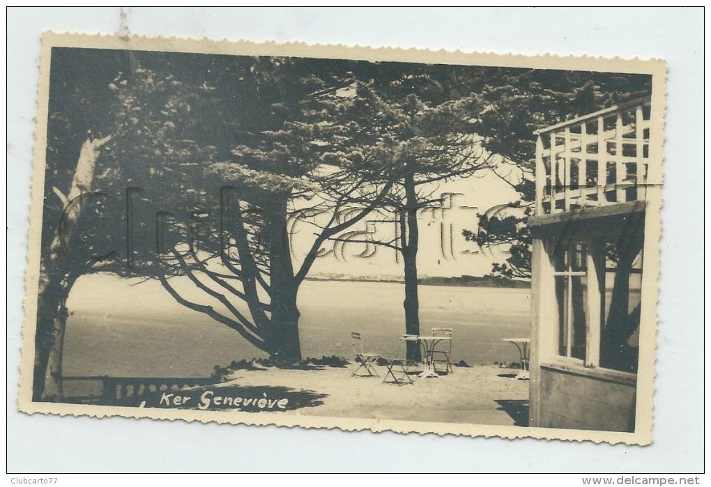 Lancieux (22) : Terrasse Du Restaurant Ker Geneviève En 1930  CP PHOTO RARE . - Lancieux