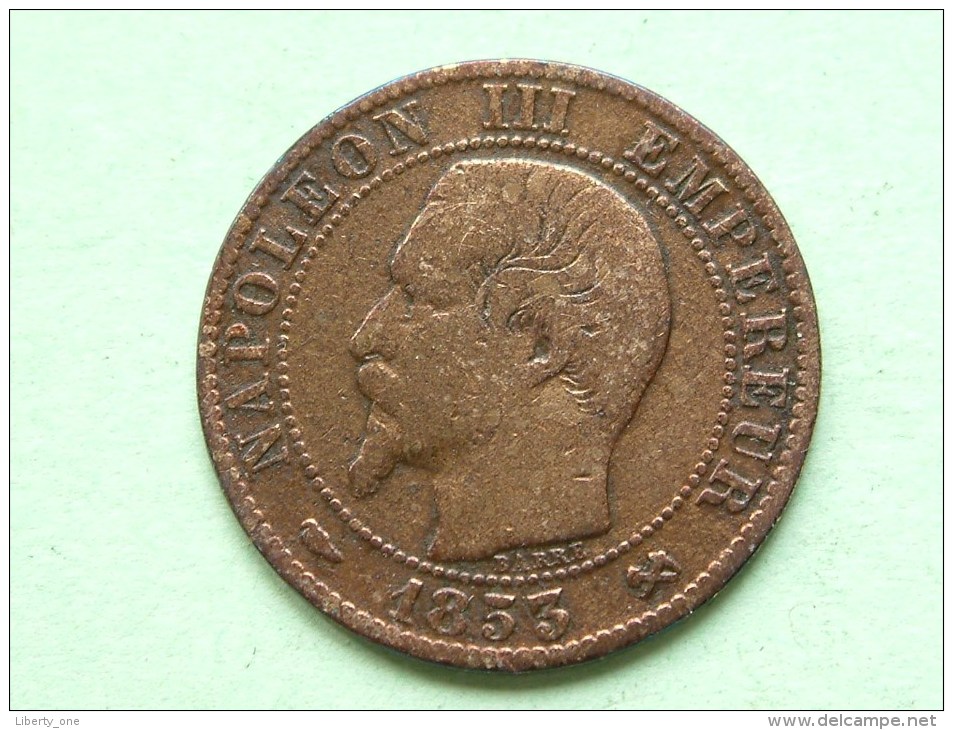 1853 B - 5 Centimes / KM 777.2 ( For Grade, Please See Photo ) !! - Autres & Non Classés