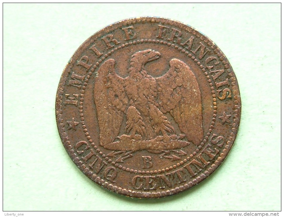 1853 B - 5 Centimes / KM 777.2 ( For Grade, Please See Photo ) !! - Autres & Non Classés