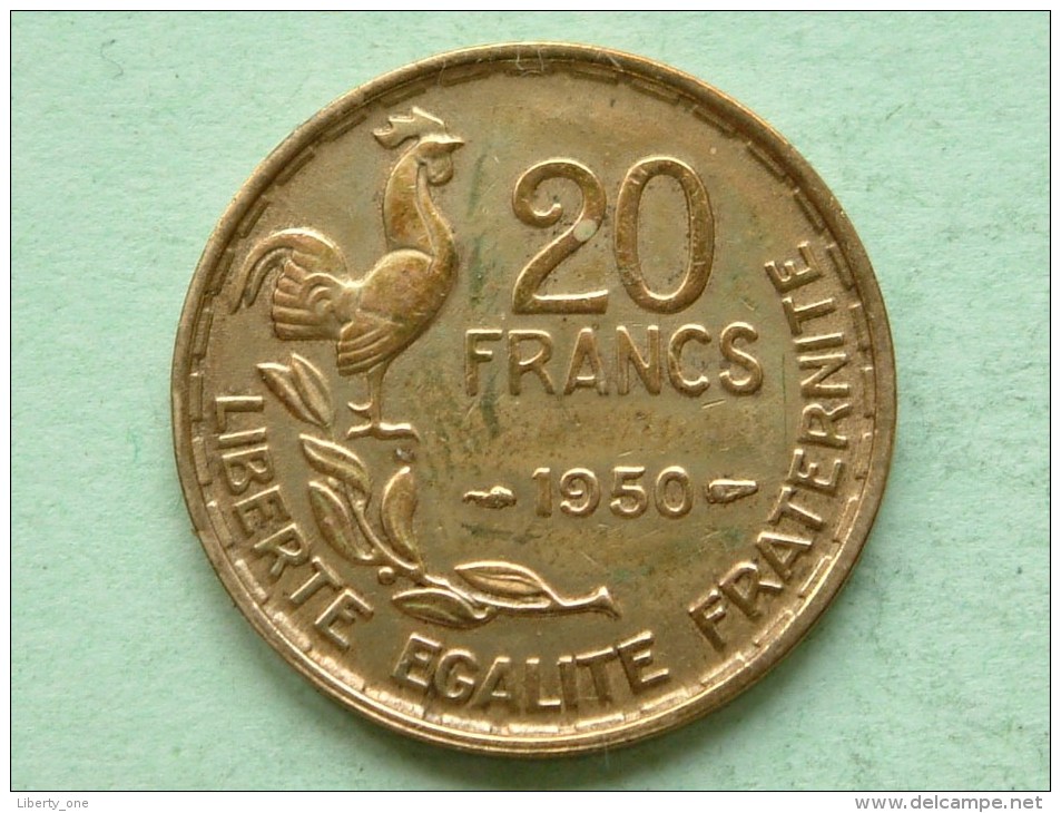 1950 - 20 Francs / KM 916.1 ( For Grade, Please See Photo ) !! - Autres & Non Classés