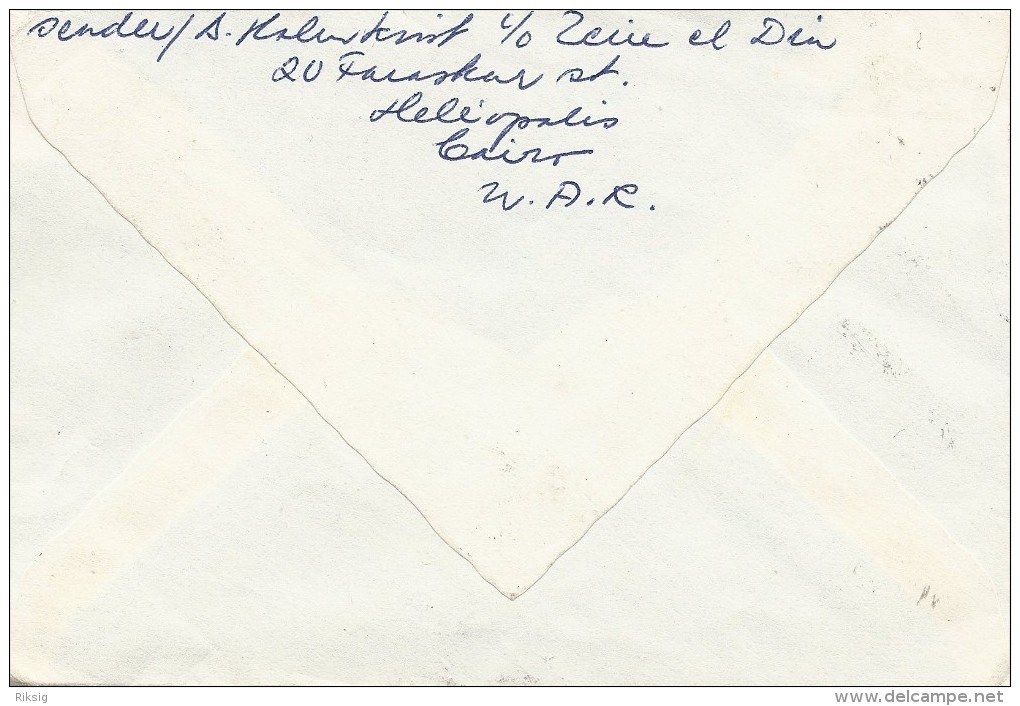 Cover Sent To Sweden.  S-1017 - Luchtpost