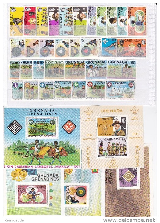 GRENADA + GRENADINES - PETITE COLLECTION De TIMBRES MODERNES ** - THEME : SCOUTISME - Grenade (1974-...)