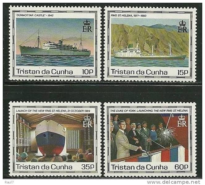 TRISTAN DA CUNHA - 1990 Bateaux, St Helena II -  Neufs *** // Mnh // CV €10.00 - Tristan Da Cunha