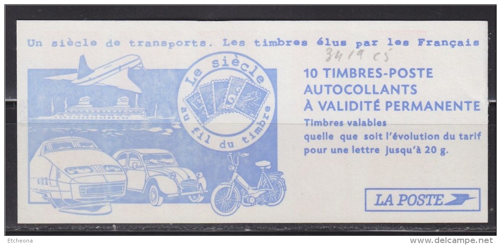 Marianne De Luquet Dite Du 14 Juillet, TVP Carnet  X10 Autocollant Rouge Neuf N° 3419-C5 Un Siècle De Transport - Autres & Non Classés