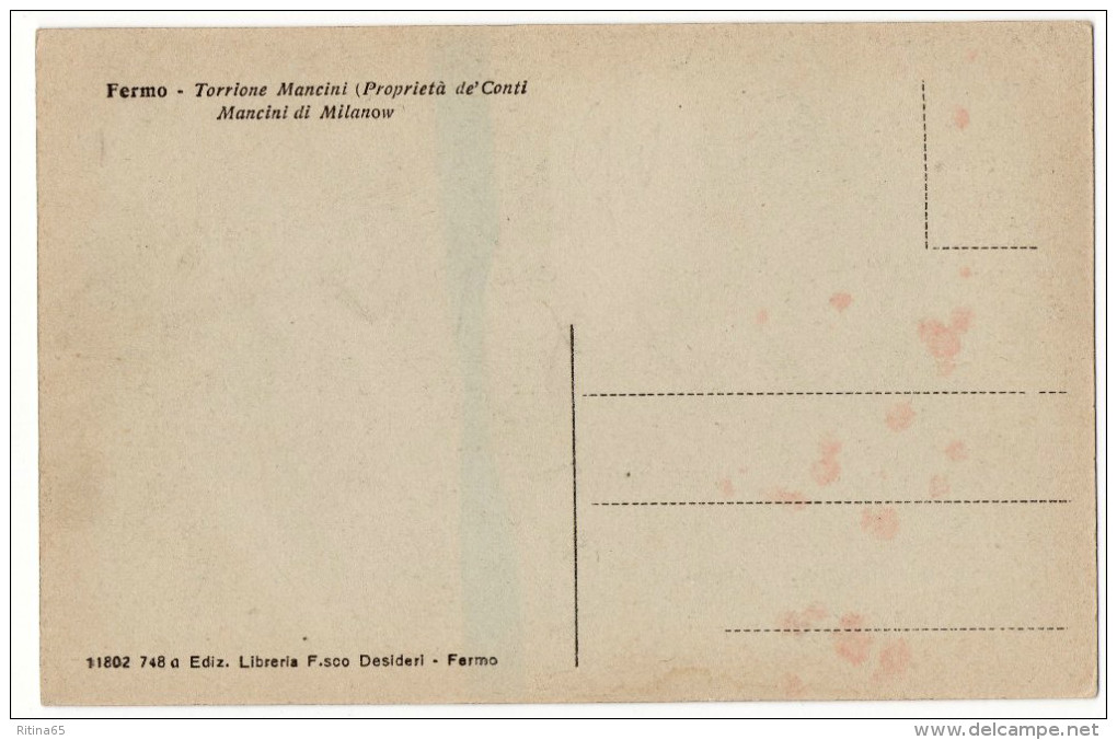 C69 !!! FERMO TORRIONE MANCINI F.P. !!! - Fermo
